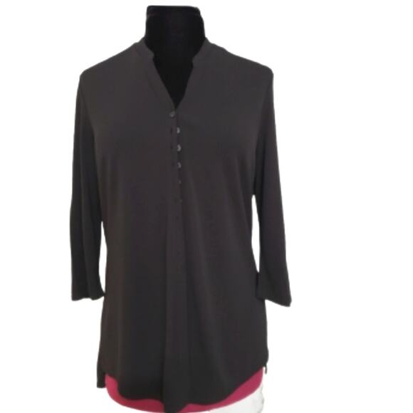 Talbots Petites 3/4 Sleeve Button Front Long Line Cardigan Sweater PM - Picture 1 of 7